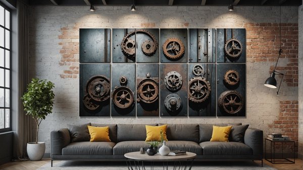 Éveillez votre espace avec la décoration murale industrielle